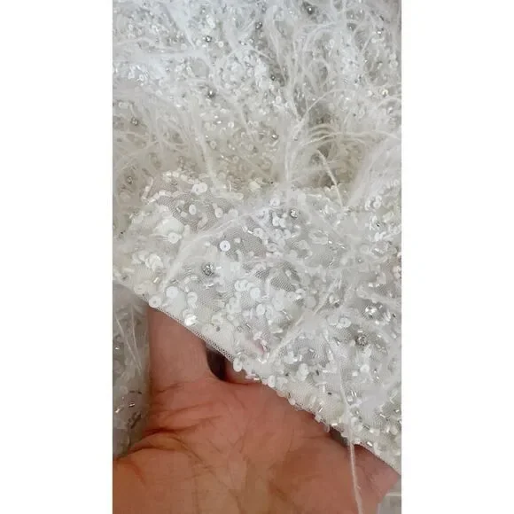 Retrofete SINA FEATHER mini DRESS XS - Picture 10 of 14